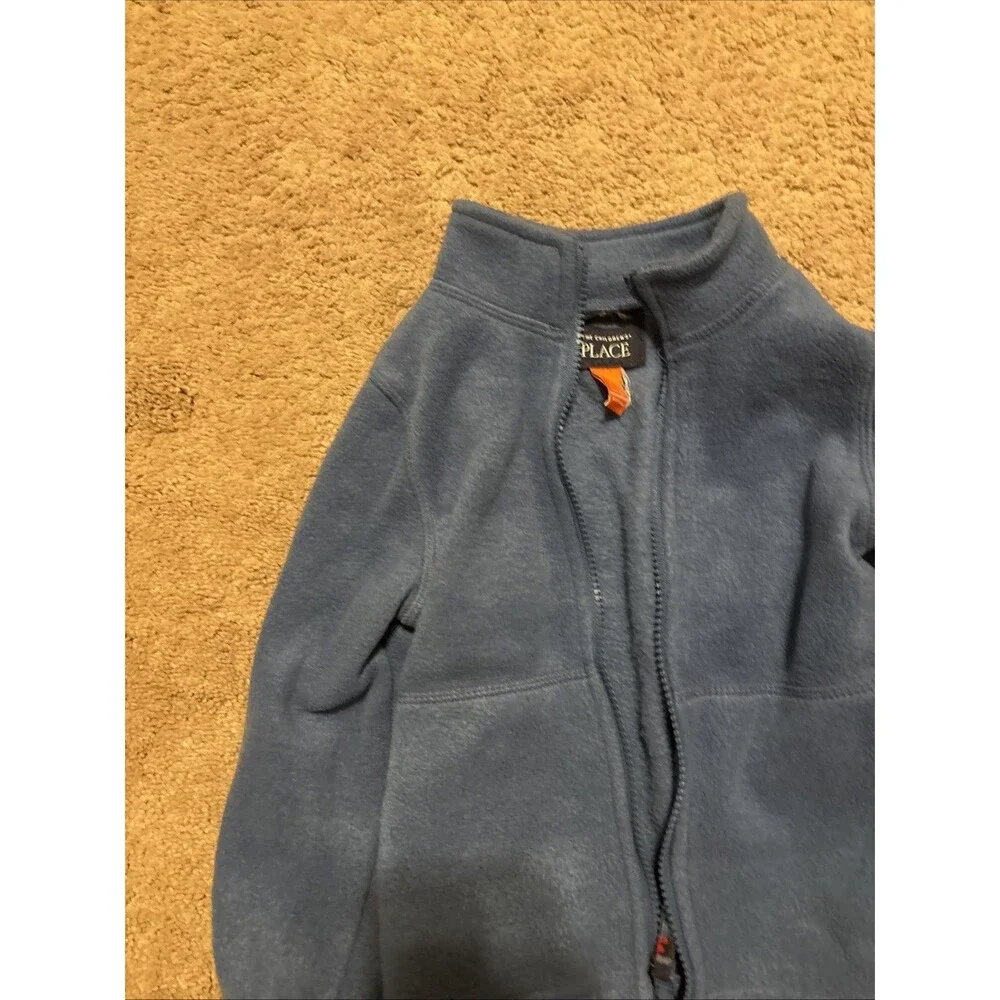 The Children's Place Boys Dinosaur Print 3 in 1 Hooded Blue Orange 3T